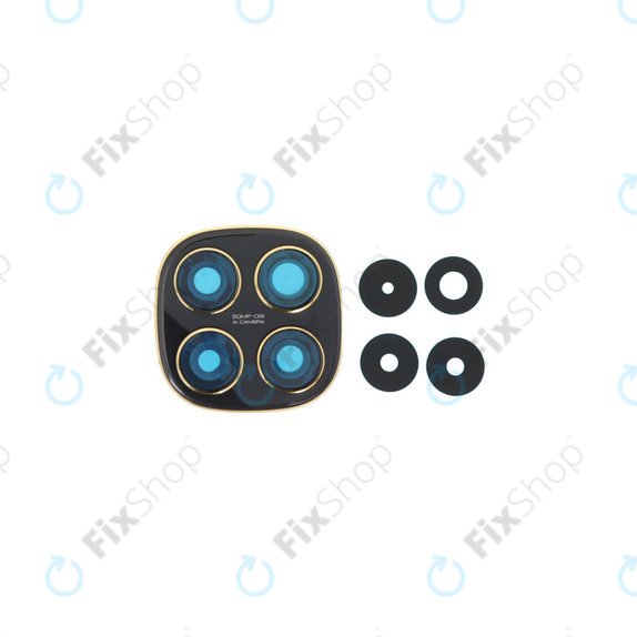 Xiaomi Poco X7 - Hátsó Kamera Üveg Kerettel (Black)