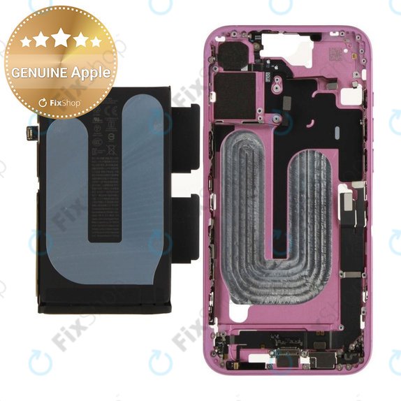 Középső keret akkumulátorral | iPhone 16 Plus | Pink | ZD076-00686 | Genuine Apple