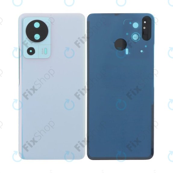 Xiaomi 13 Lite - Akkumulátor Fedőlap + Keret + Hátlapi Kameralencse Üveg (Blue)