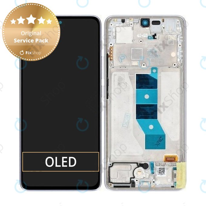 Xiaomi Redmi Note 14 5G 24094RAD4G - LCD Kijelző + Érintőüveg + Keret (Lavender Purple) - 56001900O1700 Genuine Service Pack