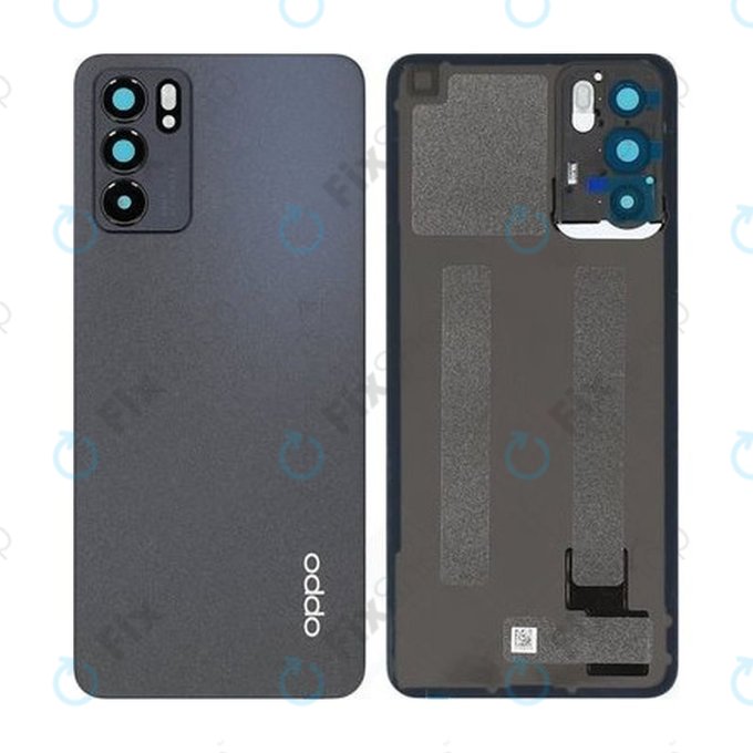 Oppo Reno 6 Pro - Battery Cover (Stellar Black) - 4907797 Genuine Service Pack