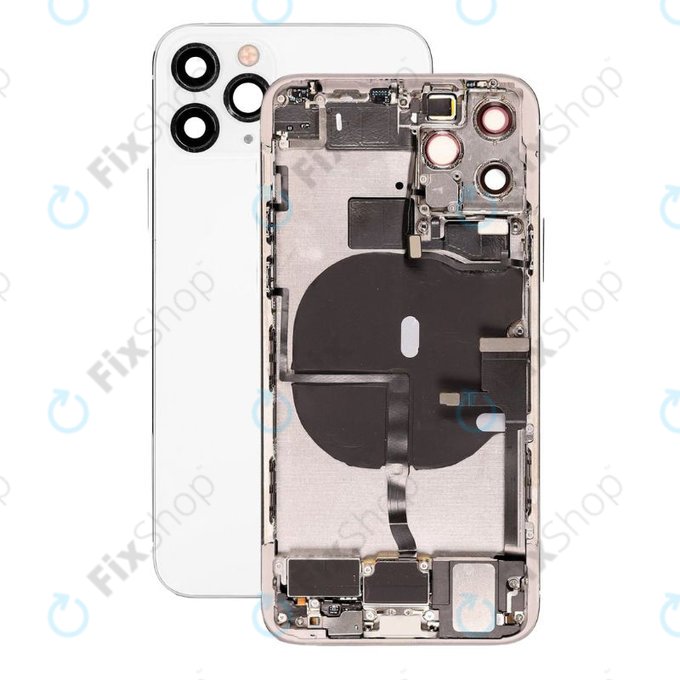 Apple iPhone 11 Pro - Hátsó Ház Apró Alkatrészekkel (Silver)