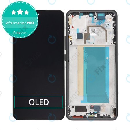 Xiaomi 13T, 13T Pro - LCD Kijelző + Érintőüveg + Keret (Black) OLED