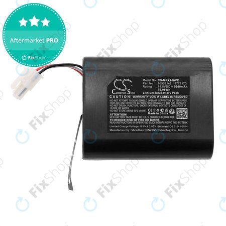 Akkumulátor Miele Scout RX2, RX3, 5200mAh, Li-Ion, 14.8V, 10559142, HQ
