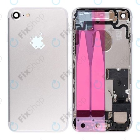 Apple iPhone 7 - Hátsó Ház Apró Alkatrészekkel (Silver)