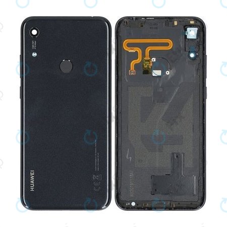 Huawei Y6s - Akkumulátor Fedőlap + Ujjlenyomat Érzékelő (Starry Black) - 02353JKC Genuine Service Pack