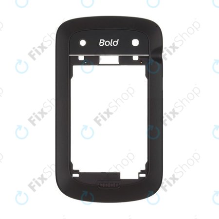 Blackberry Bold Touch 9900 - Középső keret - Fekete