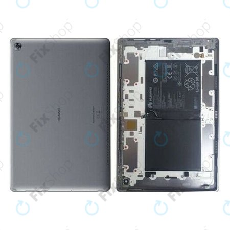 Huawei MediaPad M5 Lite 10.1 - Akkumulátor fedőlap + Akkumulátor (Space Gray) - 02352DUL Genuine Service Pack