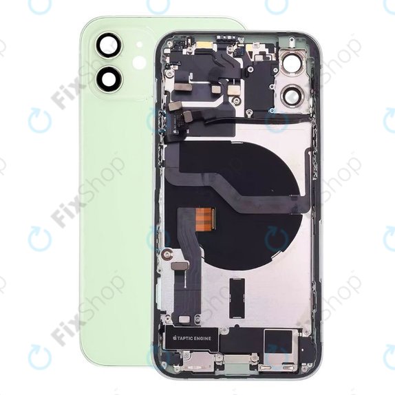 Apple iPhone 12 - Hátsó Ház Apró Alkatrészekkel (Green)