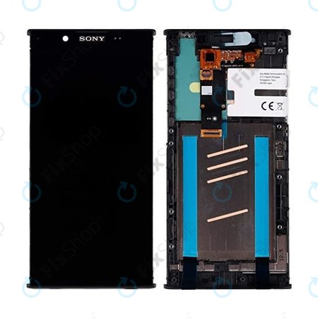 Sony Xperia L1 G3313 - LCD Kijelző + Érintőüveg + Keret (Fekete) - A/8CS-81000-0001