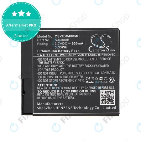 Akkumulátor SJCAM SJ4000, SJ5000, 900mAh, Li-Ion, 3.7V, SJ4000B, HQ