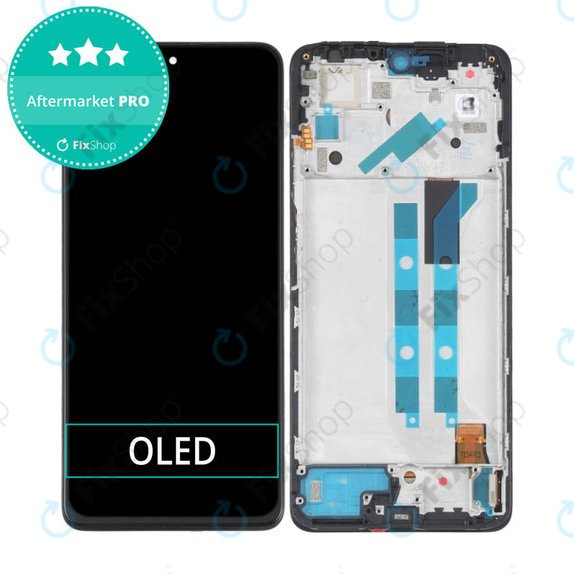 Xiaomi Redmi Note 11 Pro 4G, 5G, Poco X4 Pro 5G - LCD Kijelző + Érintőüveg + Keret (Graphite Grey) OLED