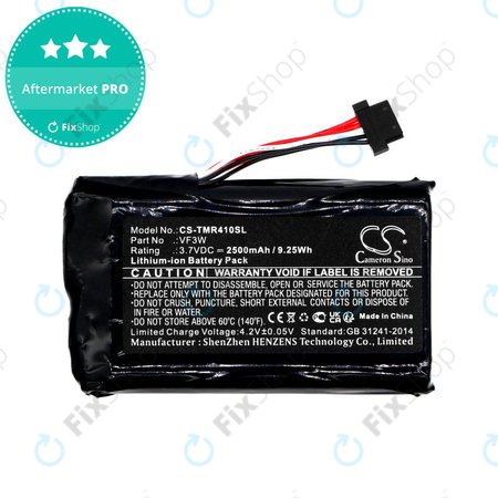 Akkumulátor TomTom Rider, Great Rides, 2500mAh, Li-Ion, 3.7V, VF3W, HQ