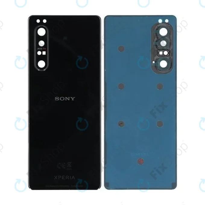 Sony Xperia 1 II - Akkumulátor Fedőlap (Black) - A5019834A, A5019834B Genuine Service Pack