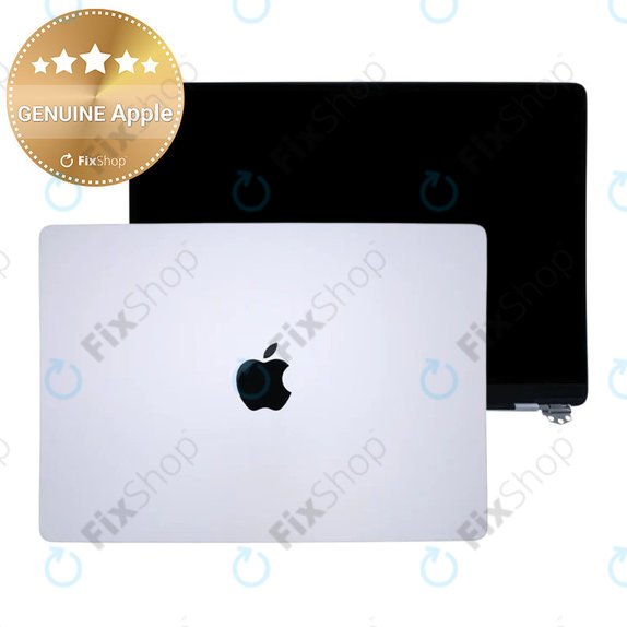 LCD kijelző MacBook Pro 14", A3112, A3185 (2024), első üveggel és fedéllel, Silver, 661-41792, Genuine Apple