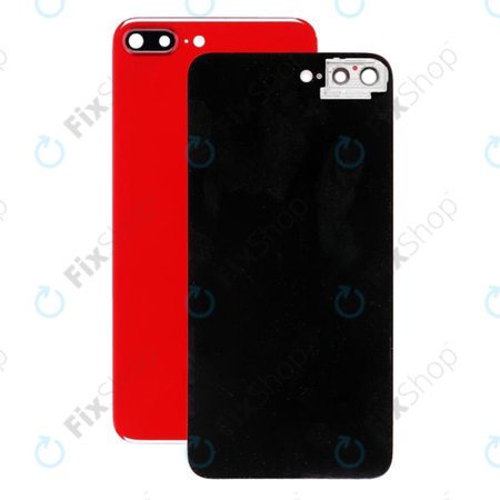 Apple iPhone 8 Plus - Hátsó Ház Üveg Kamera Tartóval (Red)