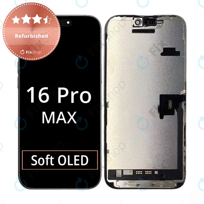 Apple iPhone 16 Pro Max - LCD Kijelző + Érintőüveg + Keret Refurbished