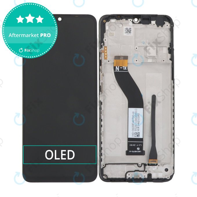 Xiaomi Redmi 14C 4G, Poco C75 - LCD Kijelző + Érintőüveg + Keret (Midnight Black) OLED