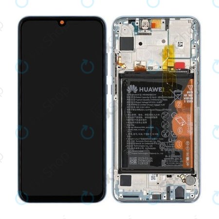 Huawei Honor 10 Lite - LCD Kijelző + Érintőüveg + Keret + Akkumulátor (Sapphire Blue) - 02352HUV Genuine Service Pack