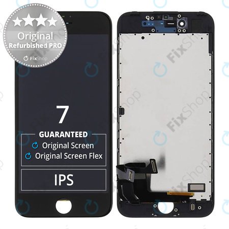 Apple iPhone 7 - LCD Kijelző + Érintőüveg + Keret (Black) Original Refurbished PRO