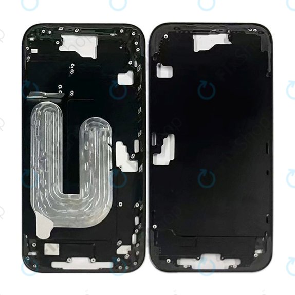 Apple iPhone 16 Plus - Középső keret + Bekapcsoló + hangerő gomb (Black)