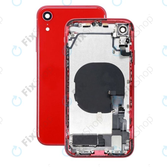 Apple iPhone XR - Hátsó Ház Apró Alkatrészekkel (Red)
