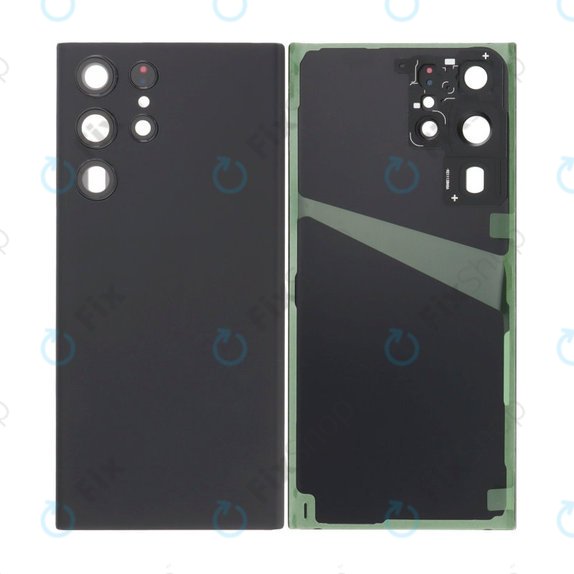 Samsung Galaxy S22 Ultra S908B - Akkumulátor Fedőlap Komplett (Phantom Black)