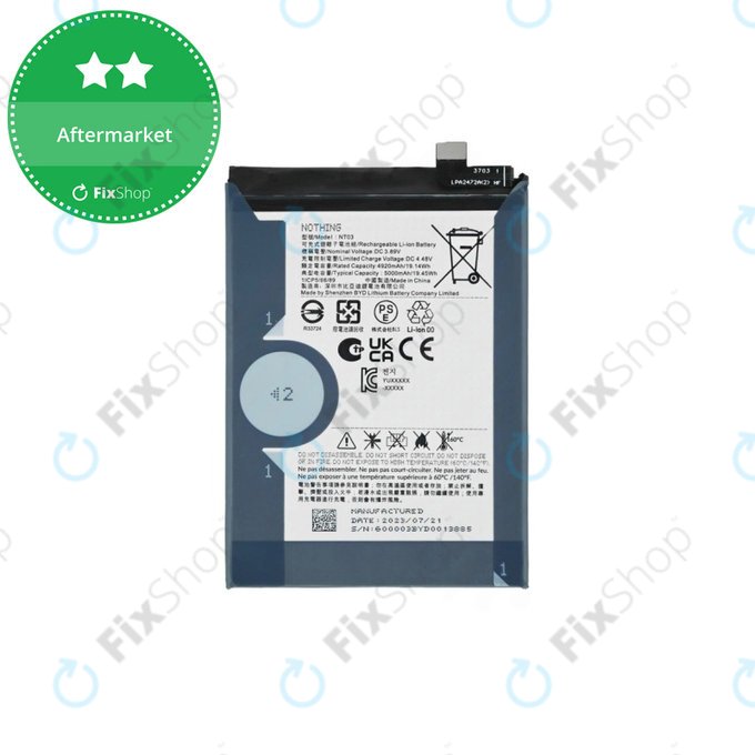 Nothing CMF Phone 1, Phone (2a) Plus - Akkumulátor NT03 5000mAh