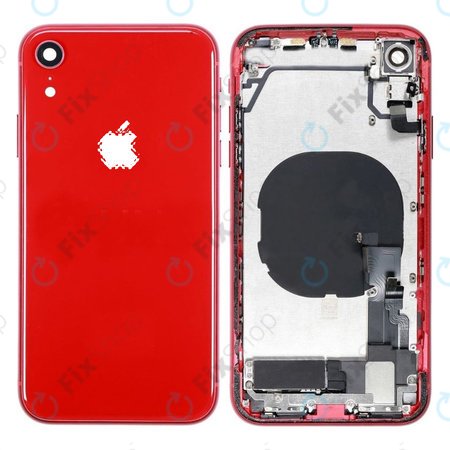 Apple iPhone XR - Hátsó Ház Apró Alkatrészekkel (Red)
