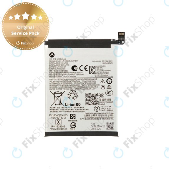 Akkumulátor Motorola Moto G86 5G, RA52, Li-Ion, SB18E51770, Genuine Service Pack