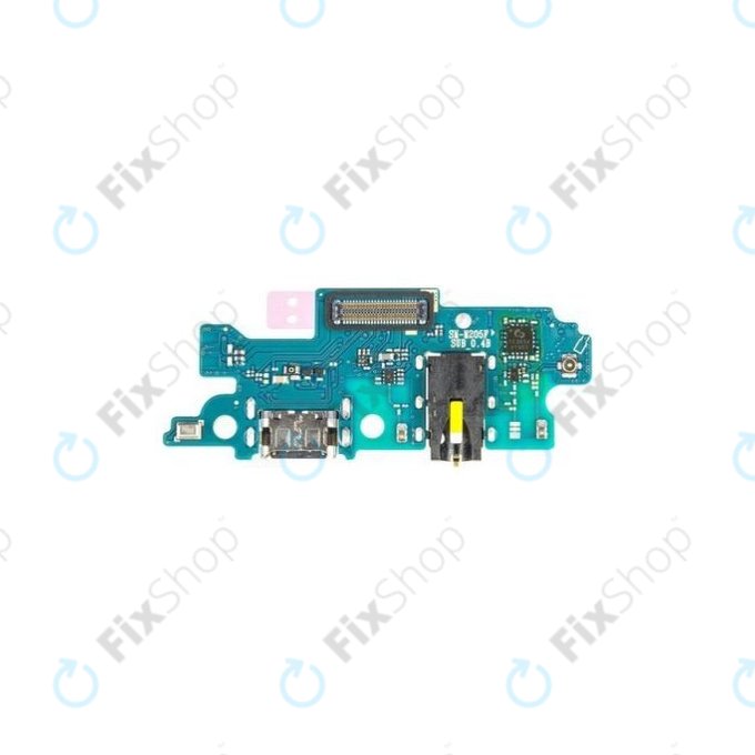 Samsung Galaxy M20 M205F - Töltő Csatlakozó PCB Alaplap - GH96-12540A Genuine Service Pack